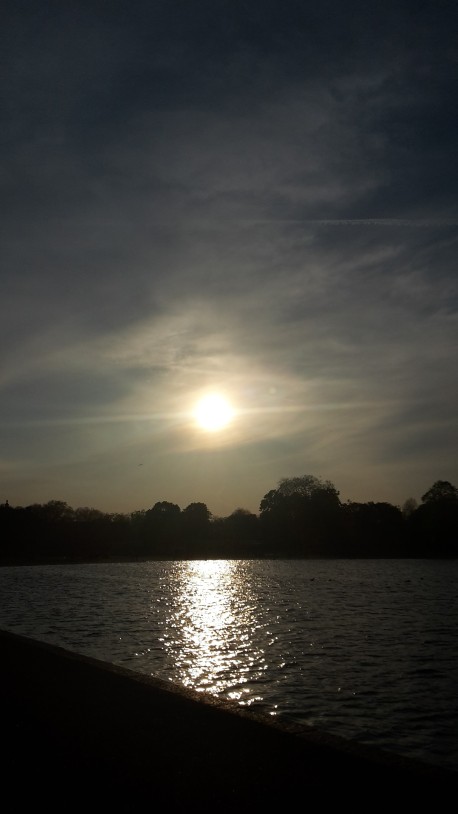 Kensington Gardens sunset